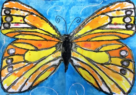 Monarch Butterfly Art Lesson For Kids Leah Newton Art Lessons For 4th Grade - Art Lessons For 4th Grade