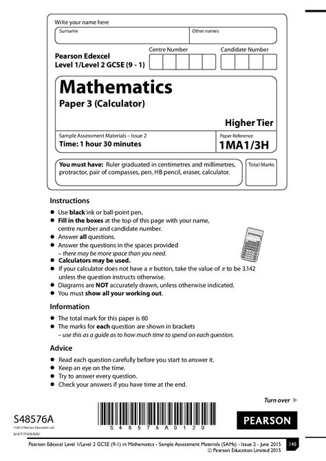 Read Monday 4Th March 2013 Maths Paper Hig 