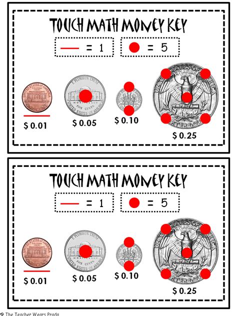 Money Math Worksheets Touch Math Money Worksheets - Touch Math Money Worksheets