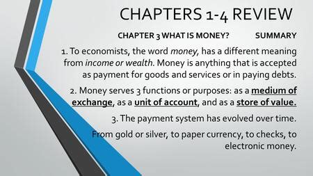 Full Download Money Review Chapters 