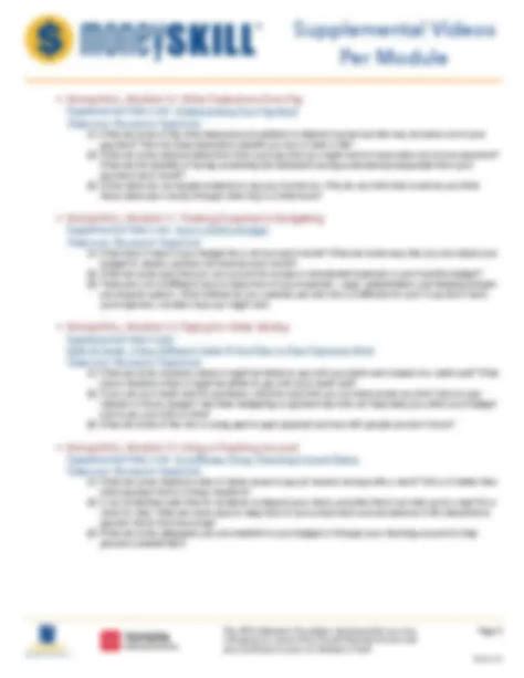 moneyskill module 16 answers
