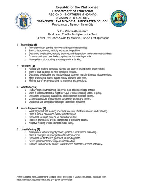Monitoring And Evaluation Multiple Choice Questions