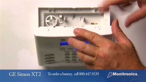 monitronics wireless sensor battery change
