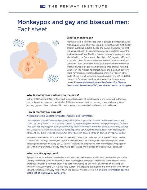 monkey pox gay bisexual
