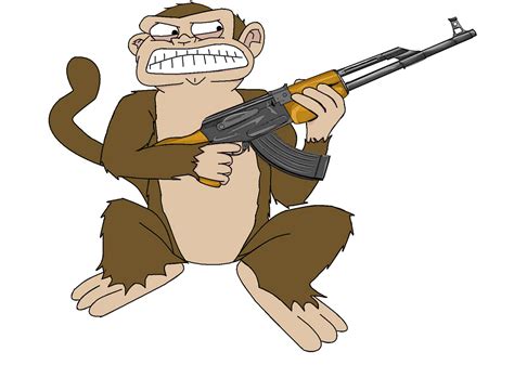 Monkey With Ak47