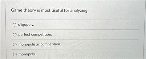 Read Monopolistic Competition Problems Solutions Game Theory 