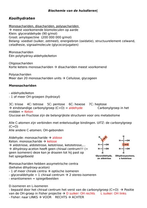 monosachariden uitleg