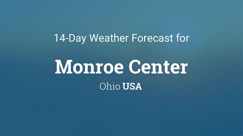 monroe ohio weather