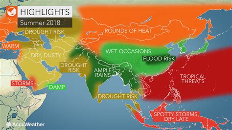 Monsoon Asia Physical Map