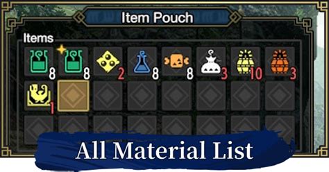 MHW: ICEBORNE  All Material List - How To Get All Items - GameWith