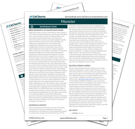 Read Online Monster Study Guide 