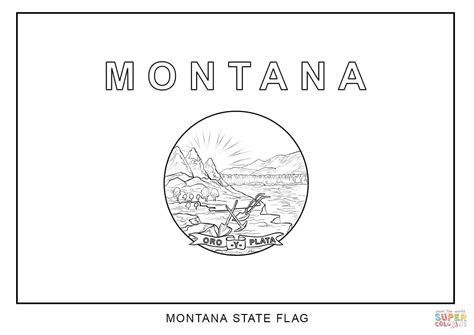 Montana State Flag Coloring Page Montana State Flower Coloring Page - Montana State Flower Coloring Page