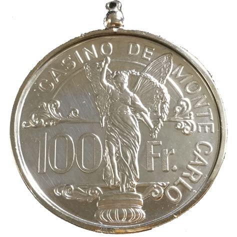 monte carlo casino 100 franc silver chip