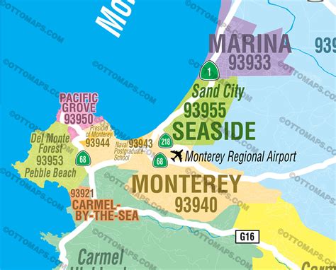 monterey california zip code
