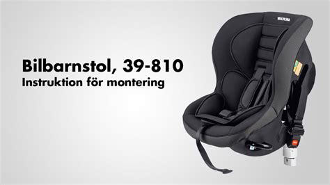 montering bilbarnstol