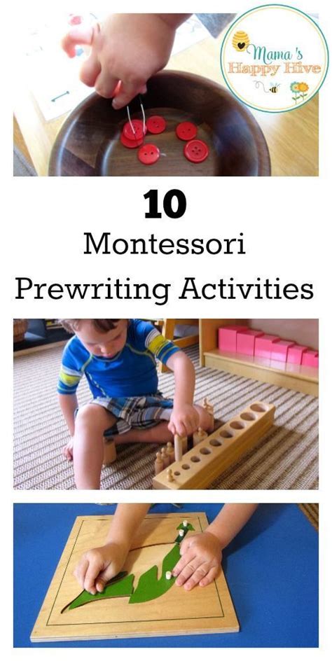 Montessori Prewriting Activities Mama X27 S Happy Hive Montessori Writing Activities - Montessori Writing Activities