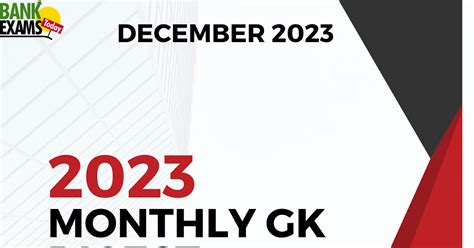 monthly objective banking gk