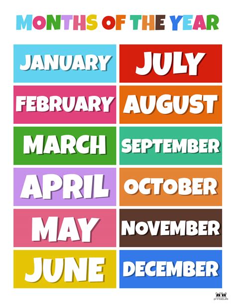 Months Of The Year Learn English January February June And July - January February June And July