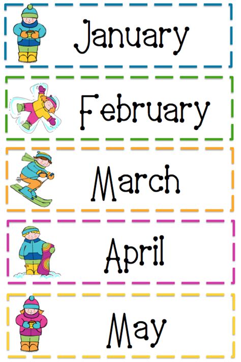 Months Of The Year Preschool Printable   Months Of The Year Printable Coloring Sheets - Months Of The Year Preschool Printable