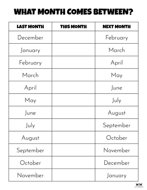 Months Of The Year Worksheets 5 Free Printables Months Of The Year Activities - Months Of The Year Activities