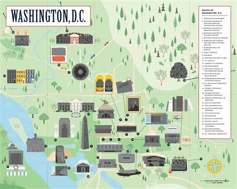 Monuments In Dc Map