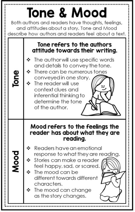Mood Worksheets Reading Comprehension Activities Tone And Mood Worksheet Answer Key - Tone And Mood Worksheet Answer Key