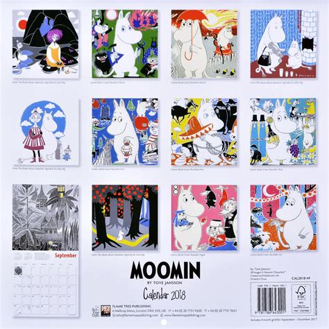 Download Moomin By Tove Jansson Wall Calendar 2018 Art Calendar 