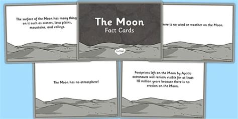 Moon Facts Flashcards Teacher Made Twinkl 1st Grade Moon Facts Worksheet - 1st Grade Moon Facts Worksheet