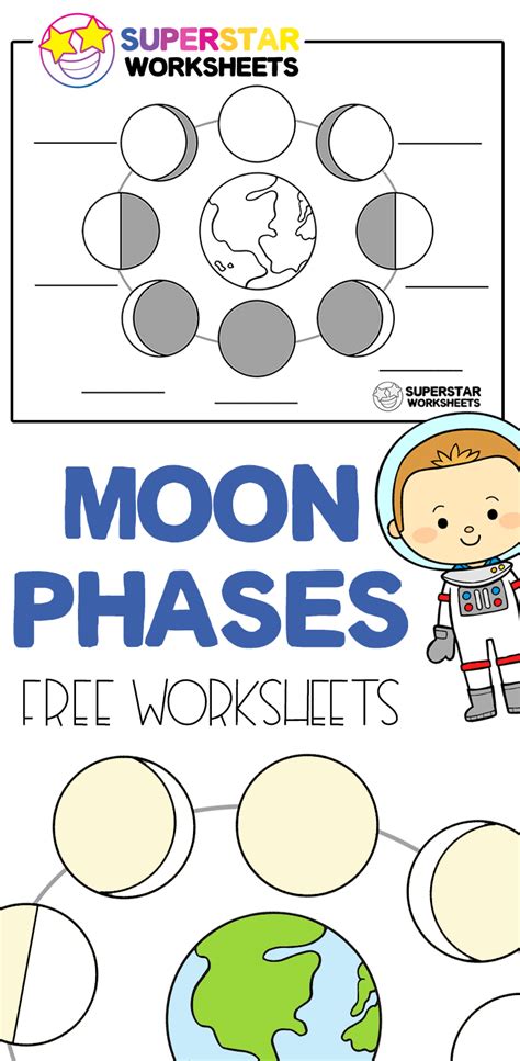 Moon For Grade 1 Worksheets Learny Kids Moon Worksheet  1st Grade - Moon Worksheet, 1st Grade