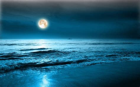 moon ocean