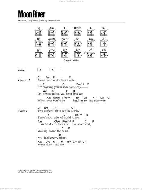 Moon River Chords