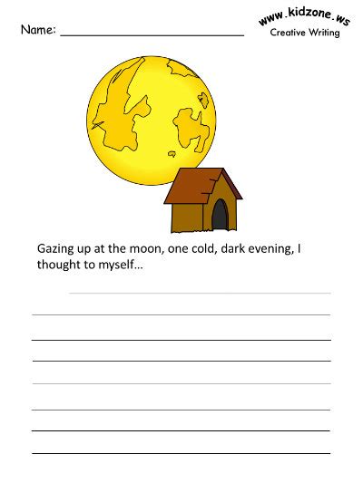 Moon Writing Prompts Dltku0027s Crafts For Kids Moon Writing Paper - Moon Writing Paper