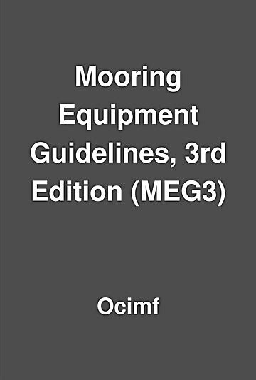 Download Mooring Equipment Guidelines 3Rd Edition Ocimf Pdf 