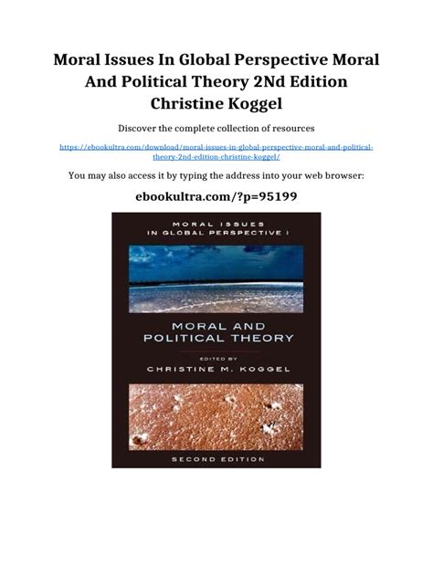Moral Issues In Global Perspective Vol 2