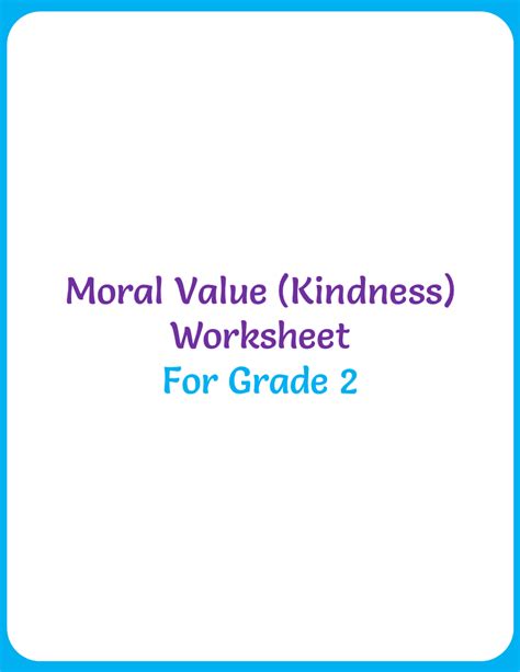 Moral Values Grade 1 Worksheets Learny Kids Moral First Grade Worksheet - Moral First Grade Worksheet