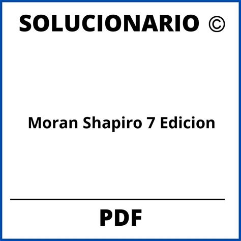Moran Shapiro 7 Ed Solution