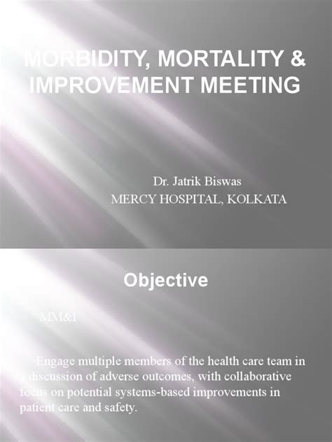 Read Online Morbidity Mortality And Improvement Conference 