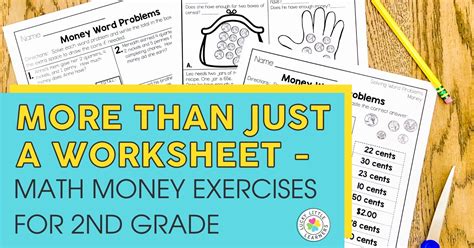 More Than Just A Worksheet Math Money Exercises Counting Money Worksheet 2nd Grade - Counting Money Worksheet 2nd Grade