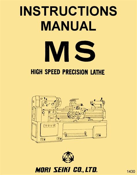 mori seiki manuals