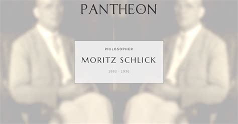 moritz schlick biography examples