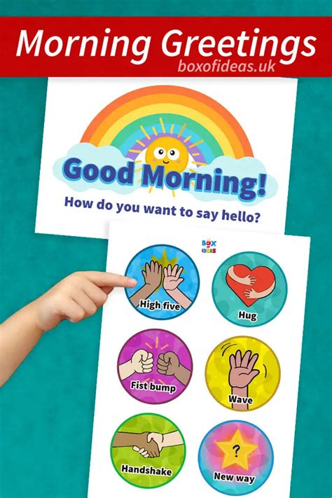 Morning Greetings Chart For Preschool Box Of Ideas Kindergarten Greetings - Kindergarten Greetings