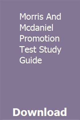 Download Morris And Mcdaniel Promotion Test Study Guide 