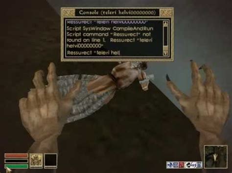 Morrowind Console Commands