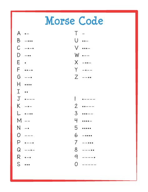 Morse Code Worksheets Learny Kids Morse Code Worksheet - Morse Code Worksheet