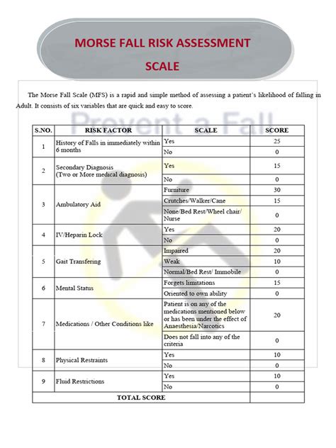 Morse Fall Risk Scale