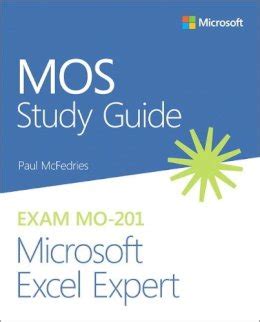 Mos Excel Expert Study Guide