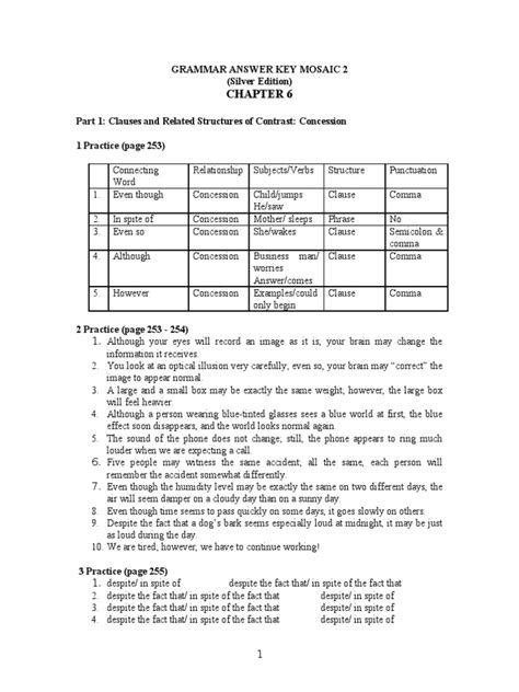 Mosaic 2 Silver Edition Answer Key