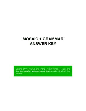 Download Mosaic 1 Grammar Answer Key 