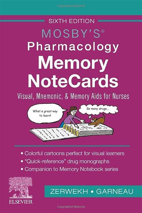 Mosby's Pharmacology Memory Note Cards: Visual, Mnemonic, And Memory Aids For Nurses, 4e