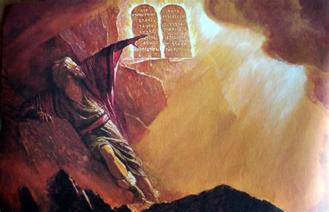 Moses Receives The 10 Commandments